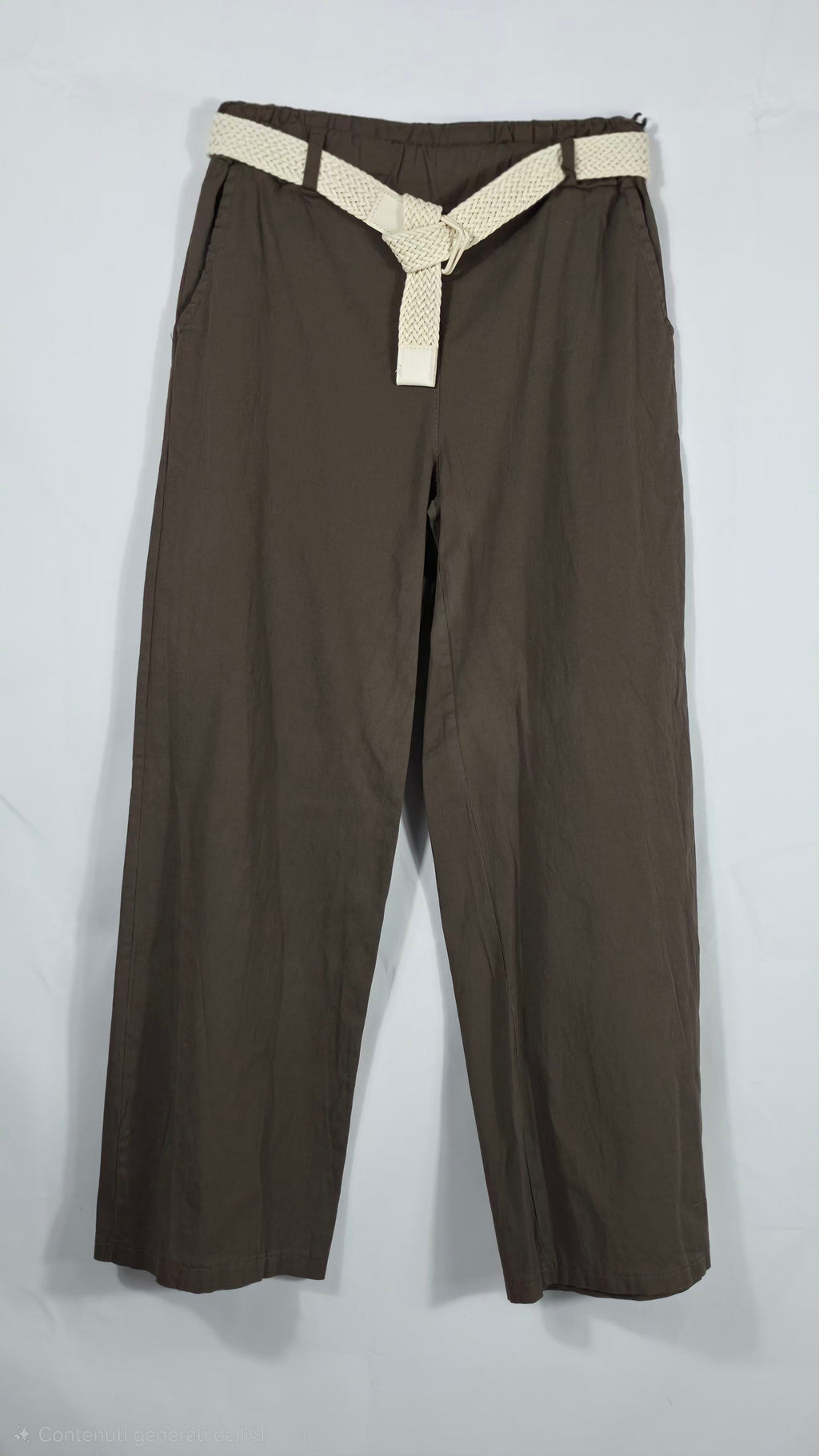 Pantaloni Casual Chic con Dettaglio Cintura