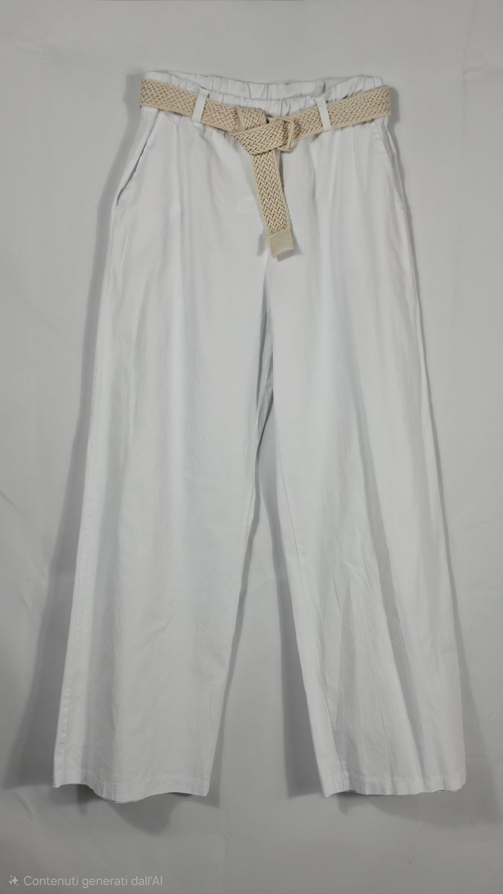 Pantaloni Casual Chic con Dettaglio Cintura