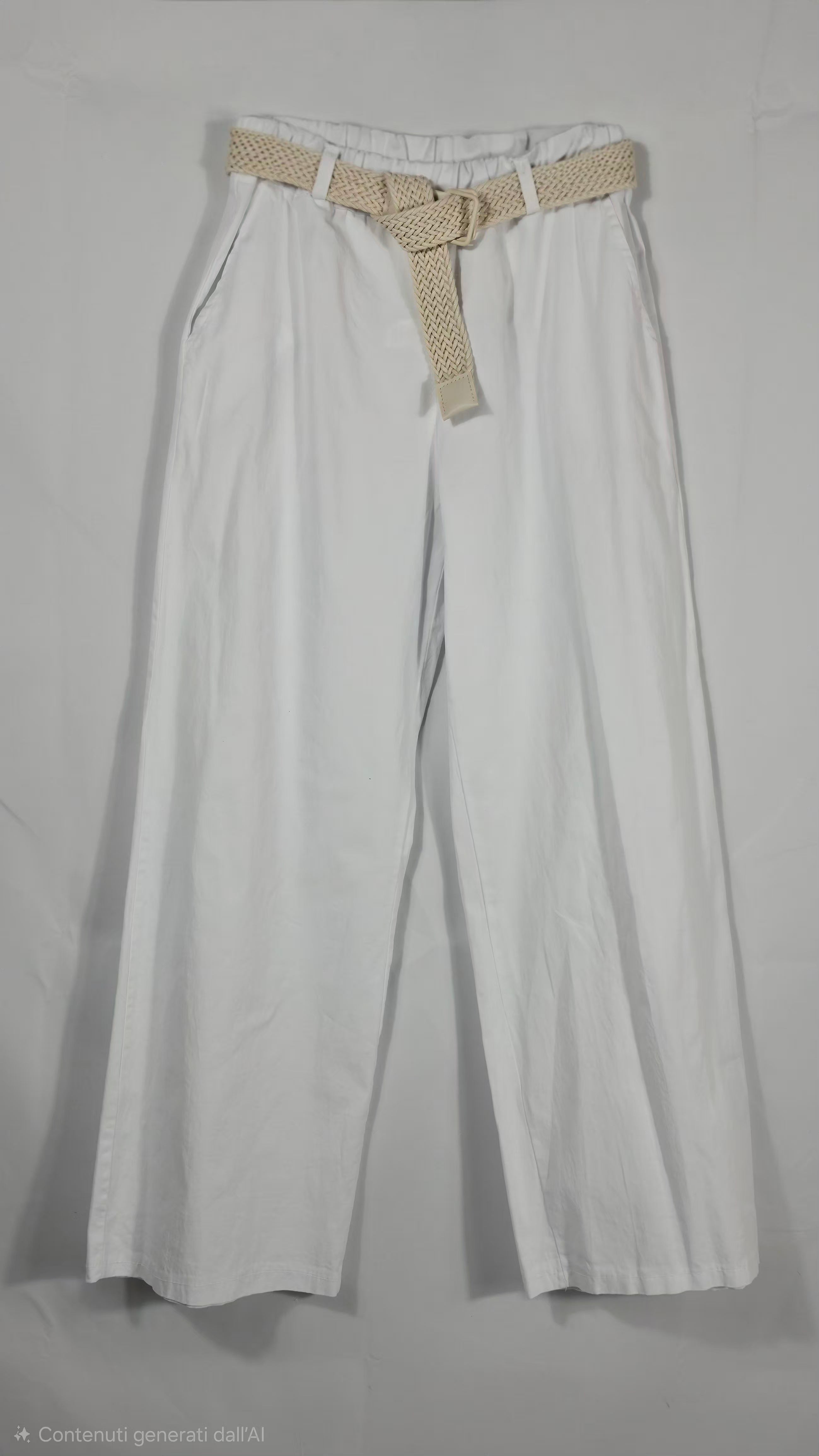 Pantaloni Casual Chic con Dettaglio Cintura